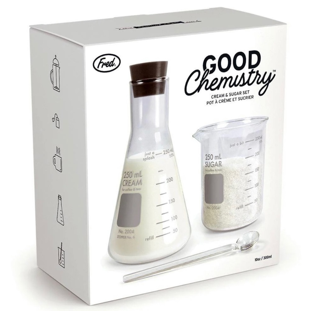Fred Good Chemistry Cream & Sugar Set